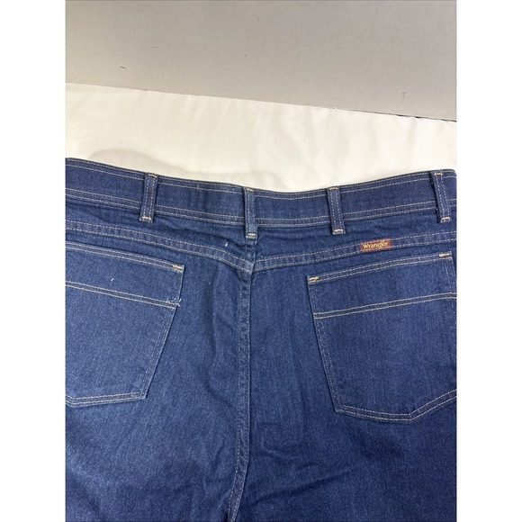 Vtg Wrangler Men's 40x29 Regular Fit Blue Denim Jeans Straight Leg USA 85498PS - Picture 4 of 7